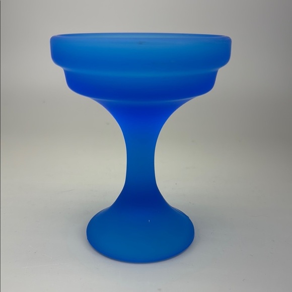 Vintage Westmoreland Cobalt Blue 
Fairy Lamp Base CandleHolder - Picture 1 of 10